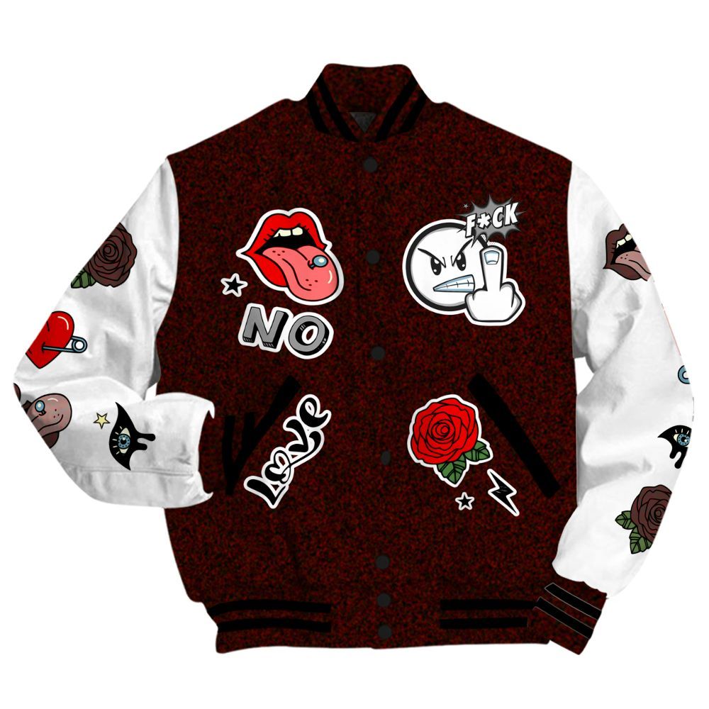 Varsity Jacket To Match Air Force 1 Low Halloween Skull 2024 - FK Around Find Out All Over Print