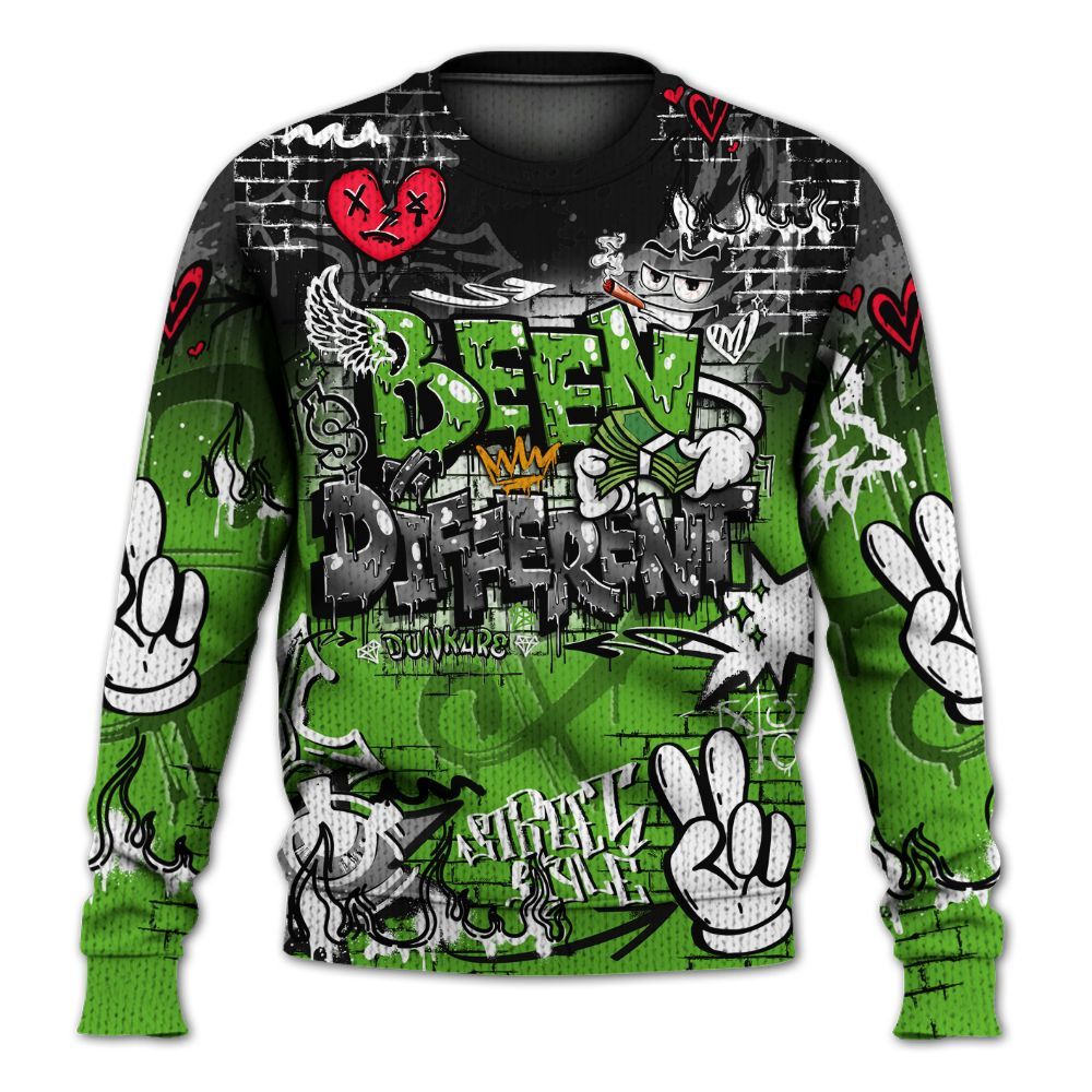 Sweater To Match Air Foamposite One Volt - Been Dif2erent Drip Graffiti Graphic