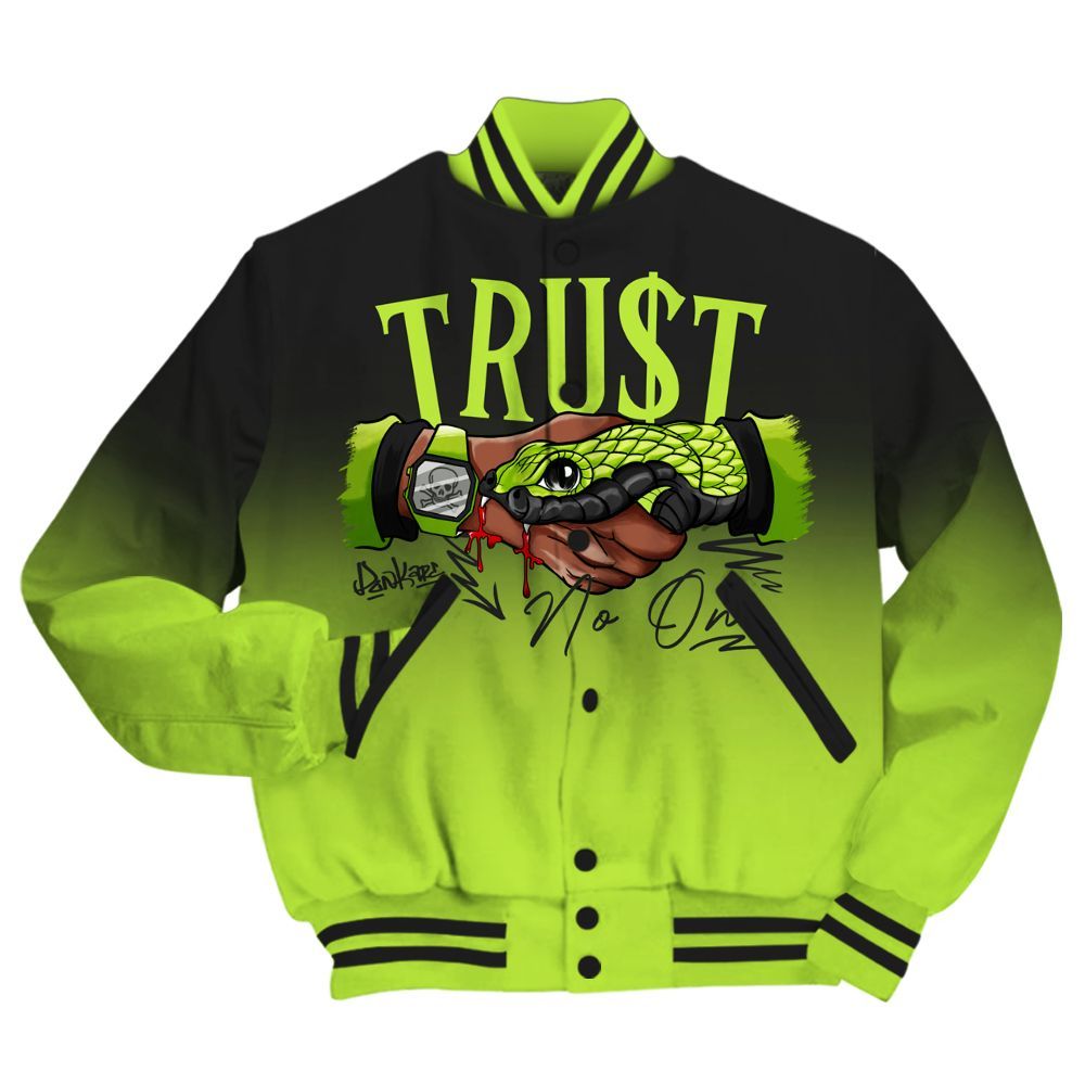 Varsity Jacket To Match Air Force 1 Low Dance Volt - Trust No One Drip Streetwear All Over Print