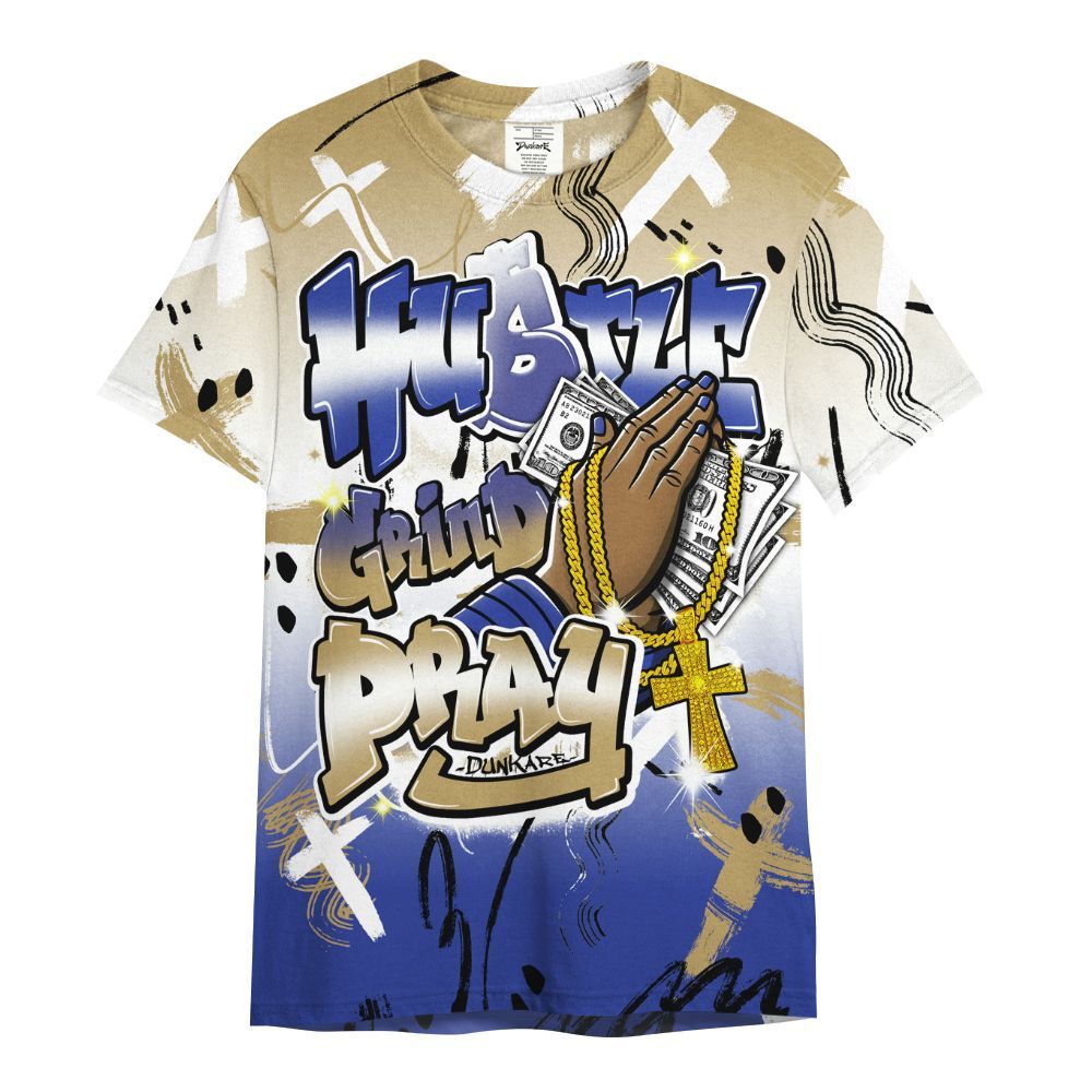 Shirt To Match Air 180 Concord - Money Hustle Grind Pray All Over Print
