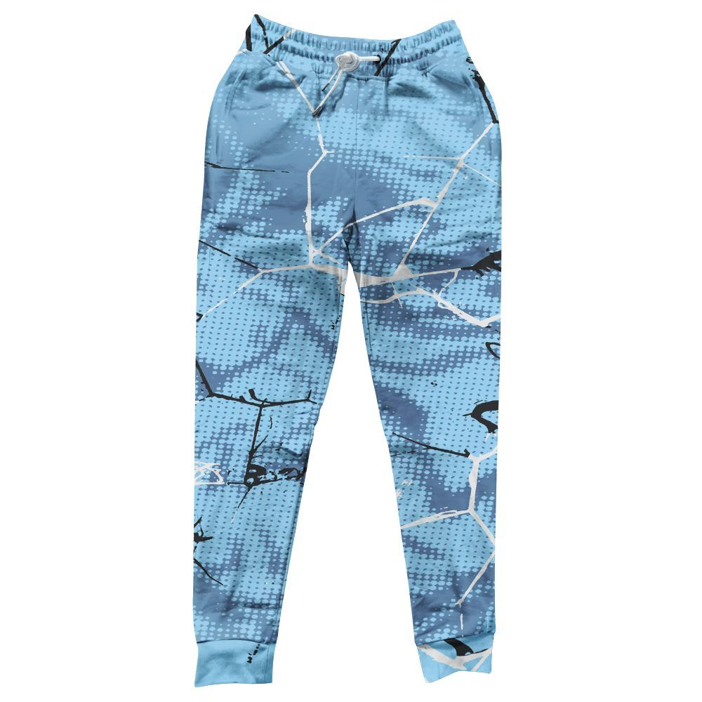 Sweatpant To Match Legend Blue 11s - Crack Graphic All Over Print