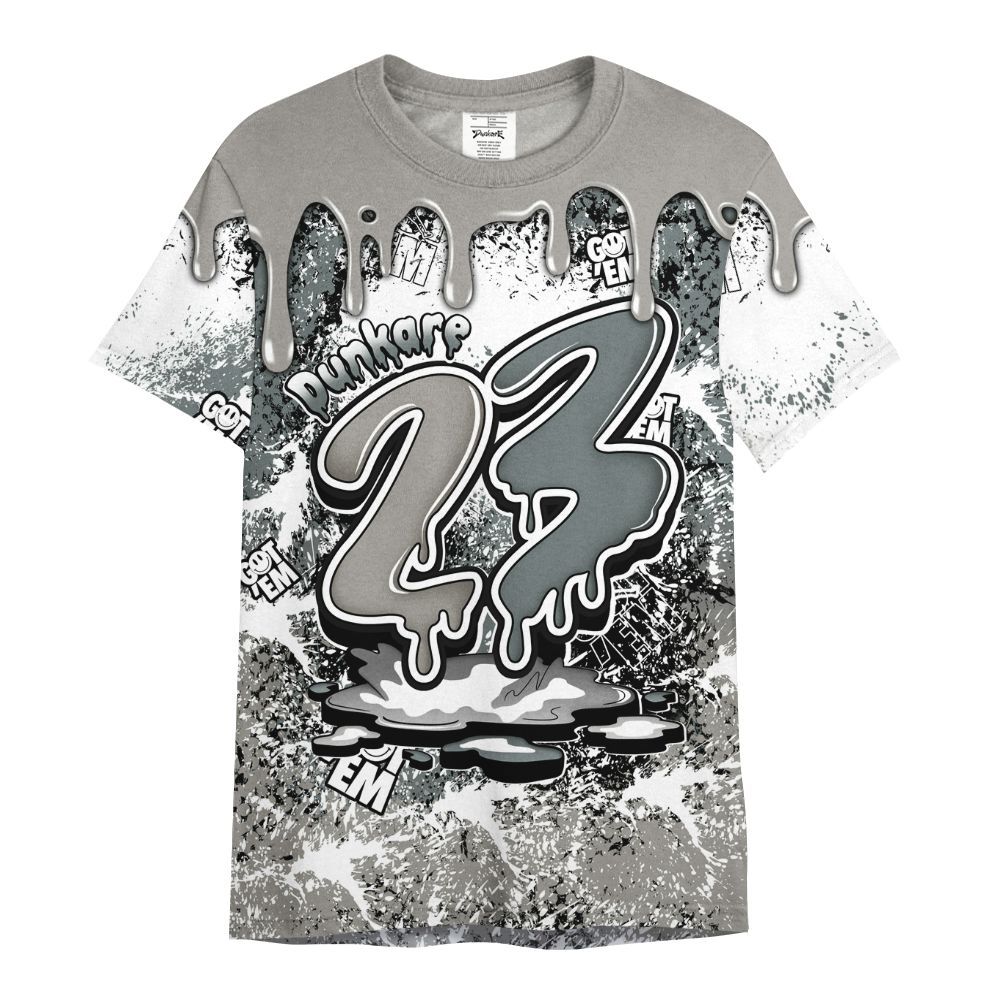 Shirt To Match Cool Grey 9s - Dripping 23 Drip All Over Print
