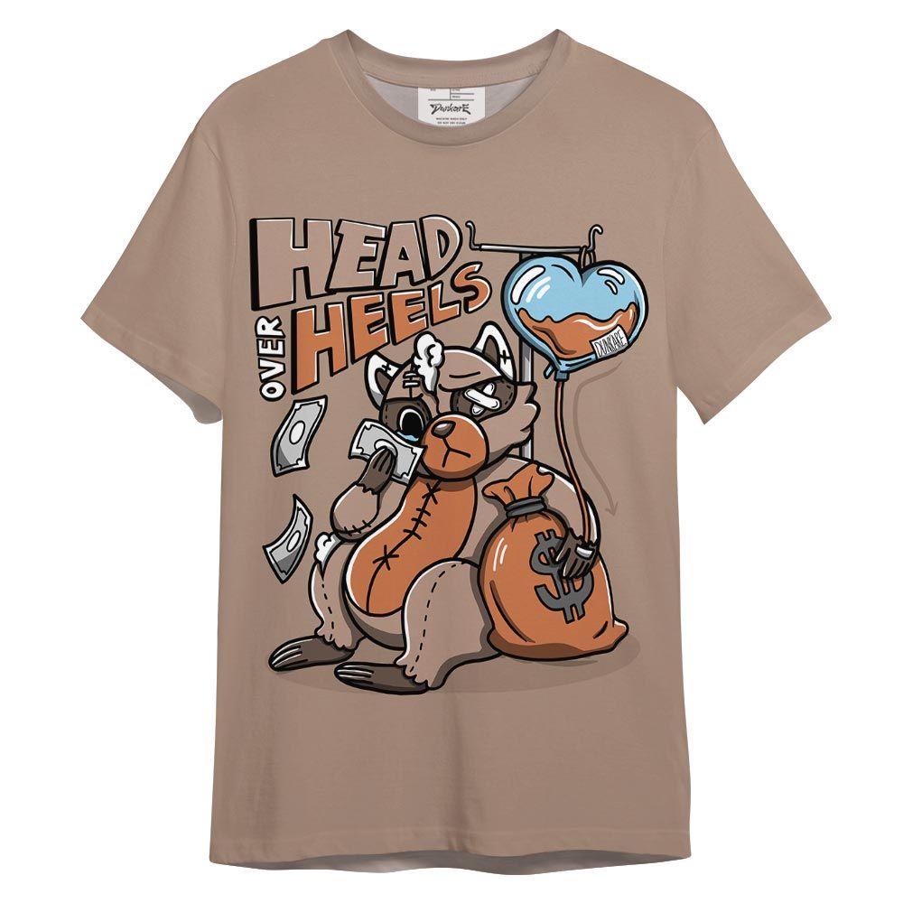 Shirt To Match OG Latte 1s T-- Head Over Heels Raccoon Color T-Shirt Unisex