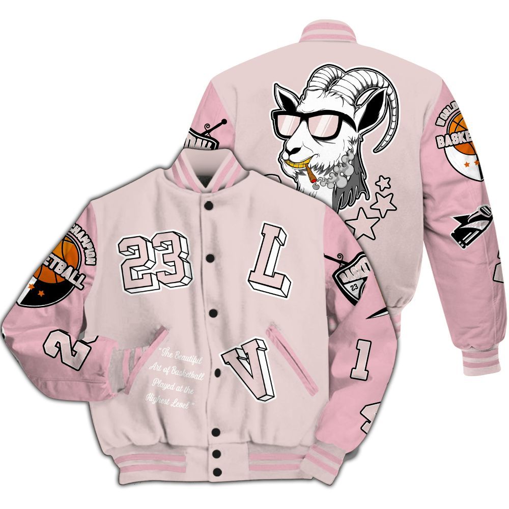 Varsity Jacket To Match Dunk Low KD 17 Aunt Pearl - The GOAT Got Em Streetwear All Over Print