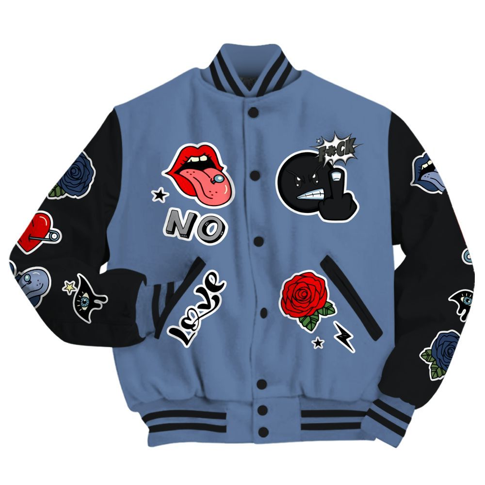 Varsity Jacket To Match Mid Space Jam 1s - FK Around Find Out All Over Print