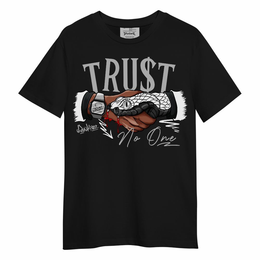 Shirt To Match Low 85 Metallic Black 1s - Snake Trust No One Unisex Shirt