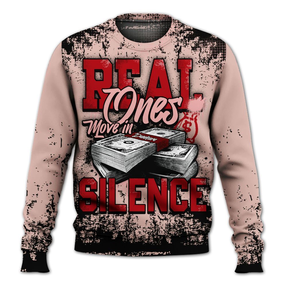 Sweatshirt To Match Low Valentines Day 1s - Move In Silence Money Street Retro All Over Print