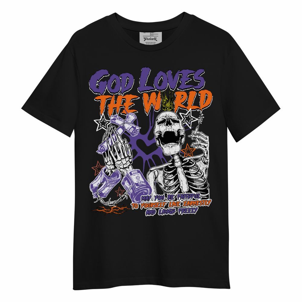 Shirt To Match Air Max Waffle SP Voltage Purple - God Loves The World Unisex Shirt