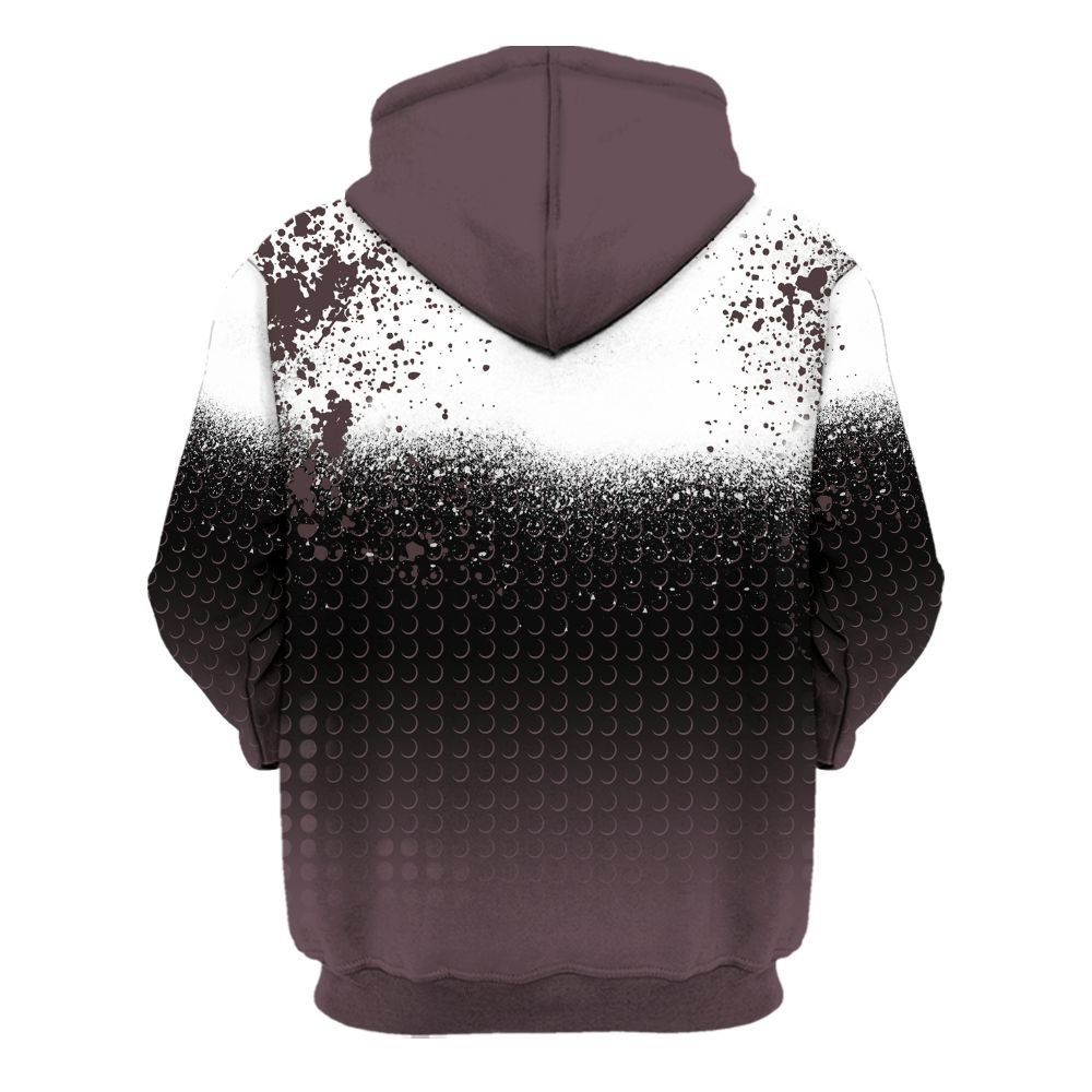 Hoodie To Match AMM Black 3s - Halftone Time Is Money All Over Print