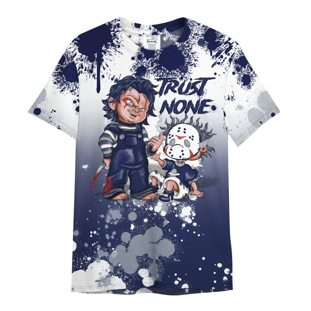 Shirt To Match Midnight Navy 11s - Trust No One Scary All Over Print