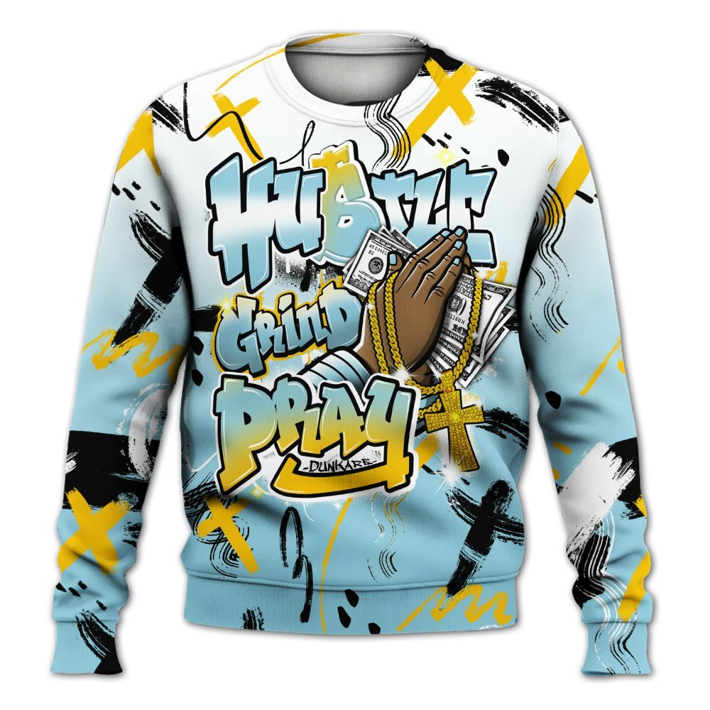 Sweatshirt To Match Dunk High Homer Simpson - Money Hustle Grind Pray All Over Print