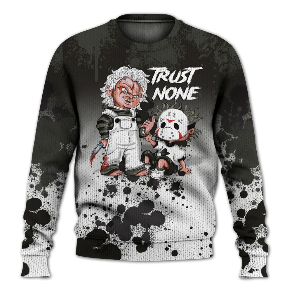 Knitted Sweater To Match Air Max Plus Moonlight Swarovski - Trust No One Scary