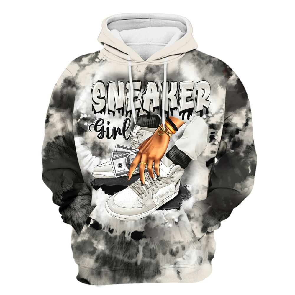 Hoodie To Match Air Max Plus Moonlight Swarovski - SNEAKER Girl Money Drip Tie Dye All Over Print