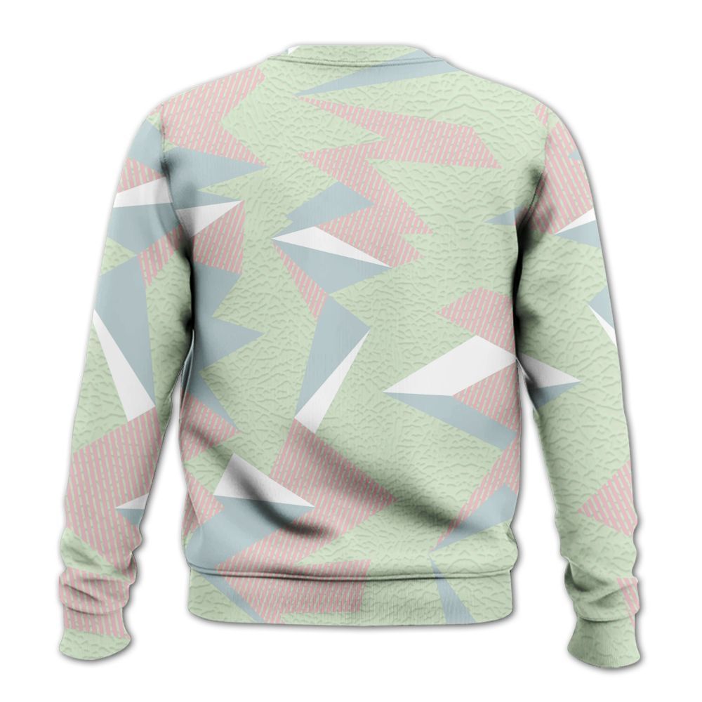 Sweatshirt To Match Spring Is In The Air 3s - Geometric Camouflage Pattern All Over Print