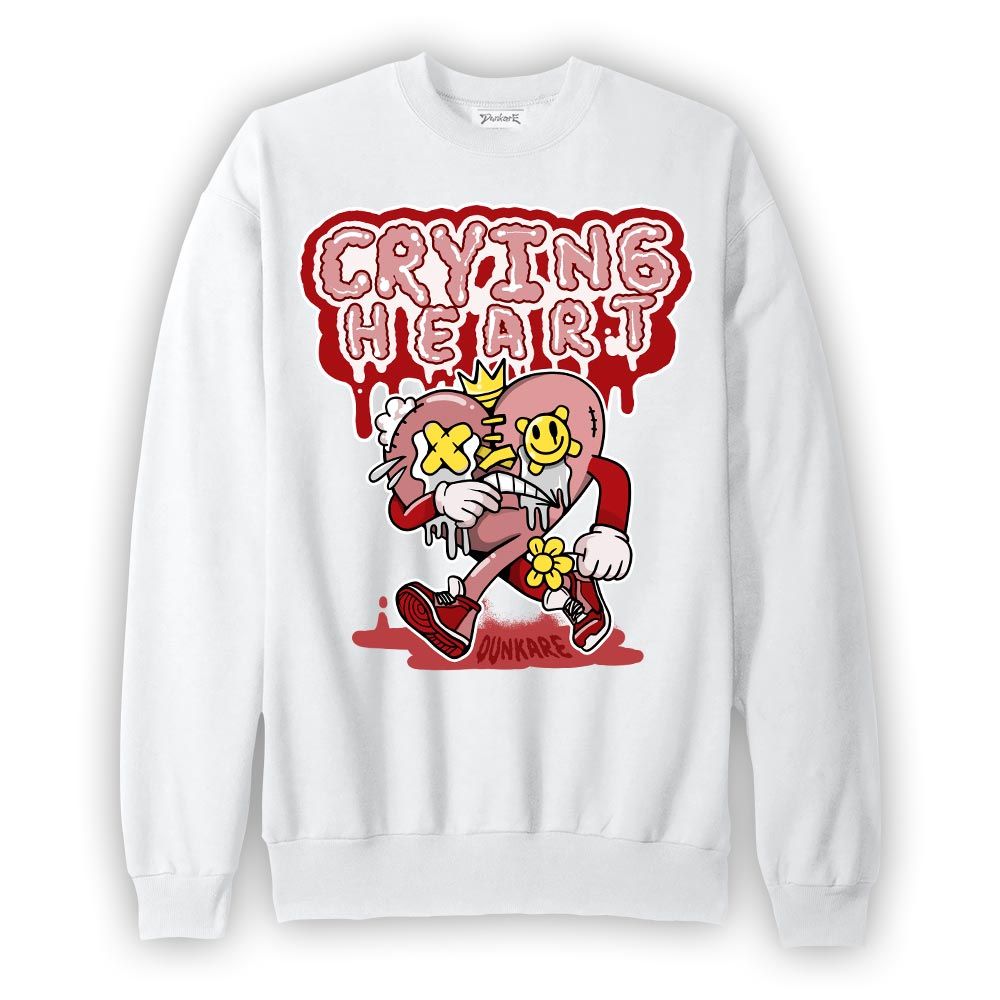 Sweatshirt To match Red Taxi 12s Sweatshirt - Crying Broken Heart Graphic Graphic