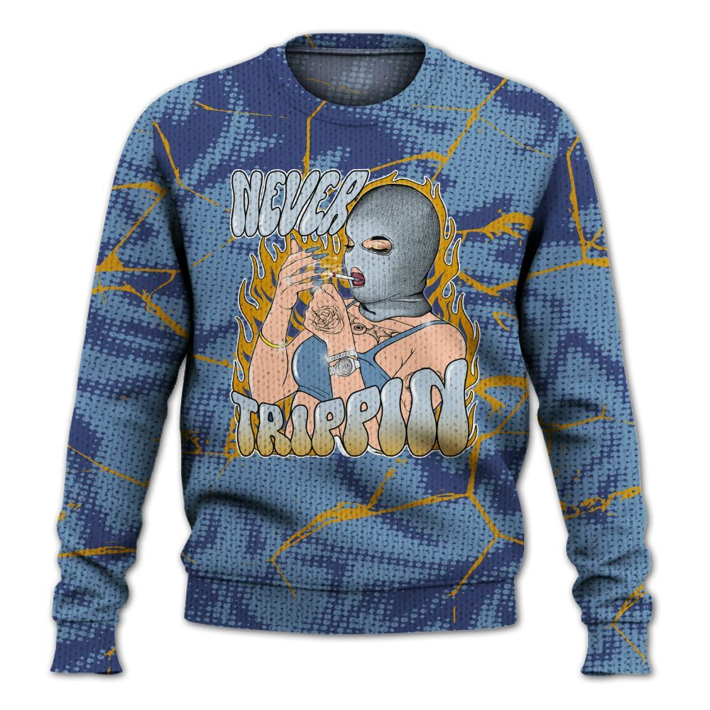 Knitted Sweater To Match High OG First In Flight 1s - Ne'er Trippin' Unique Crack