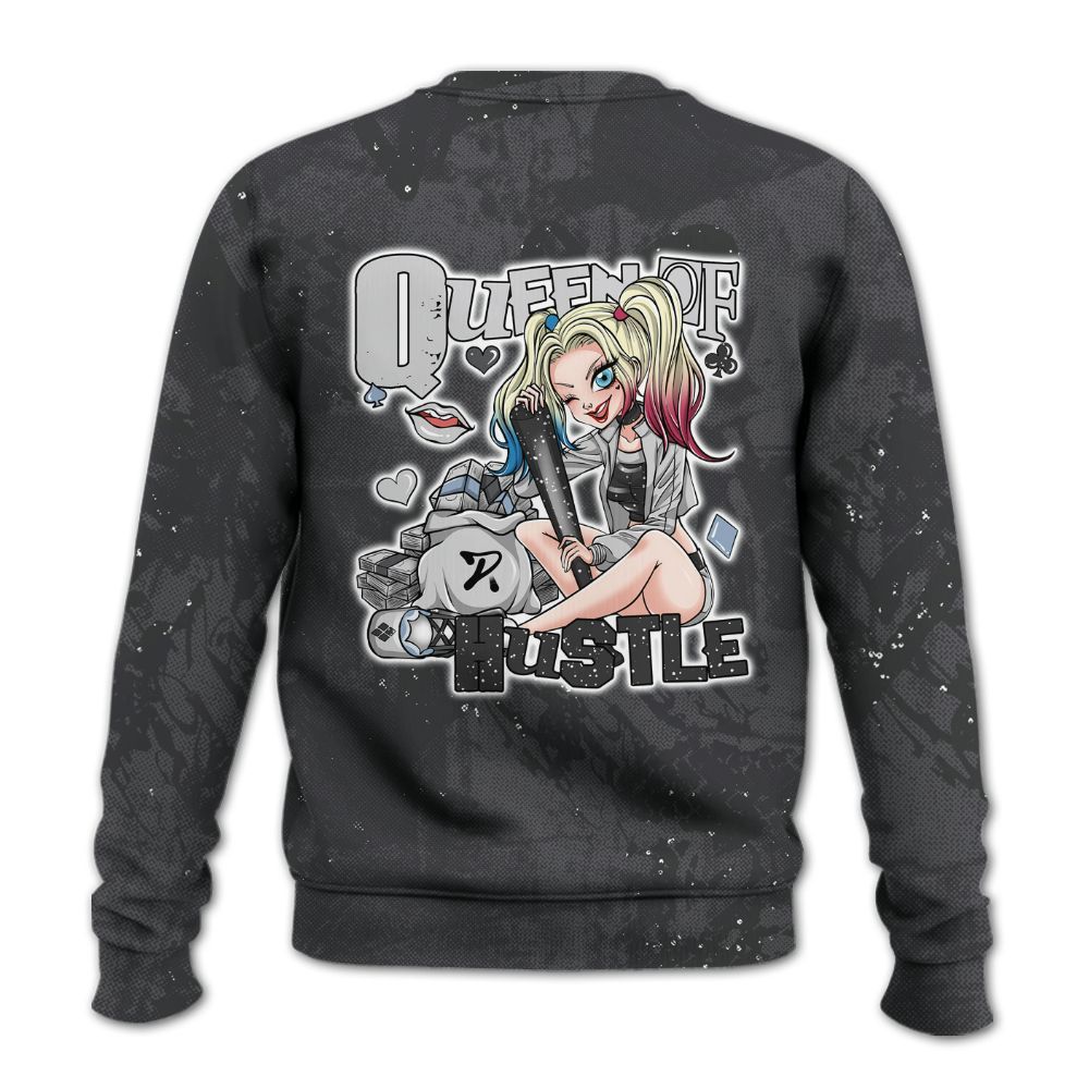 Sweatshirt To Match Reverse Oreo 6s - Hustles Quiinn Heart Grunge All Over Print