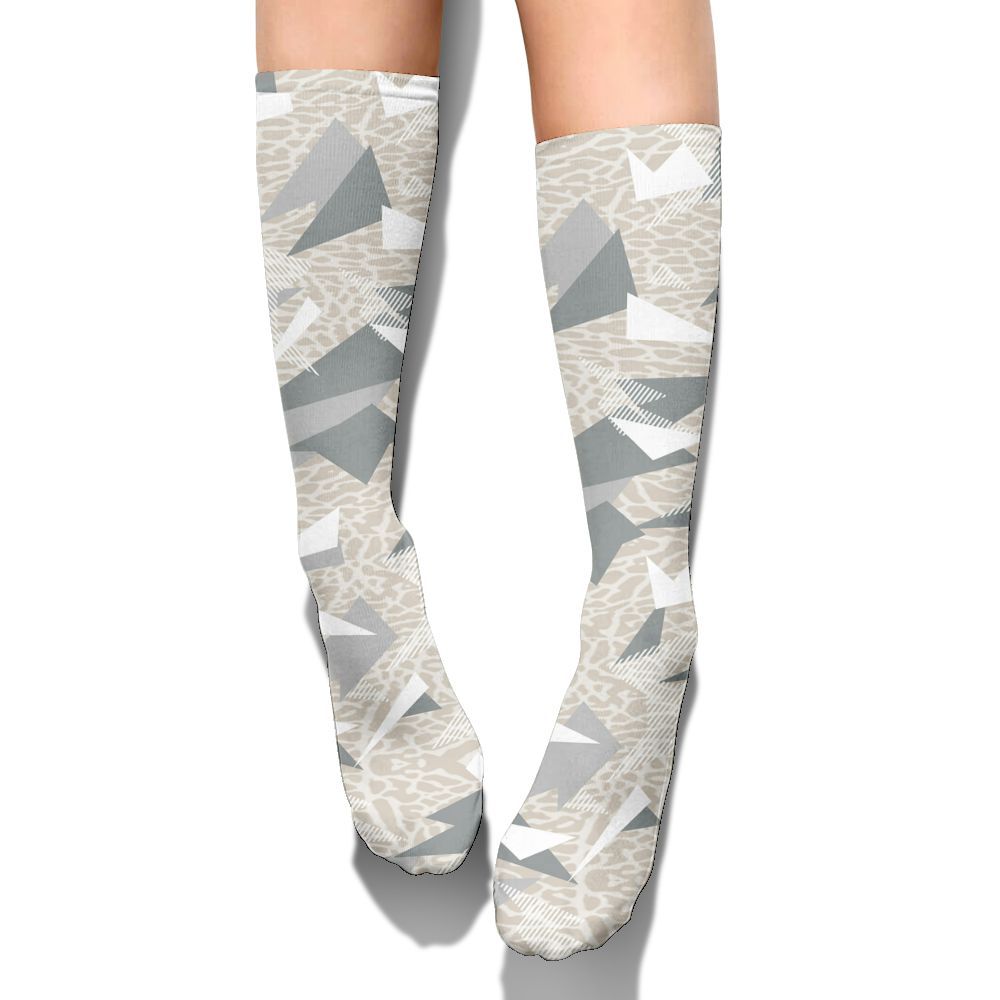 Sock To Match Retro Pure Money 3s, Geometric Abstract Graphic