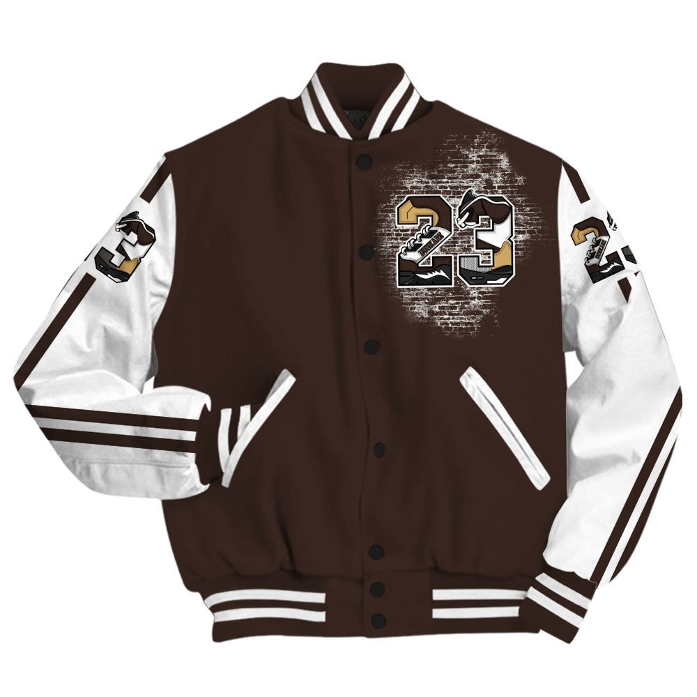 Varsity Jacket To Match 2025 Retro Earth 5s - Custom Name Number 23 5s All Over Print