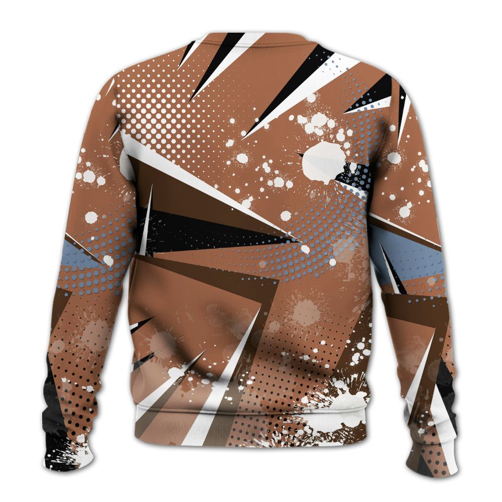 Sweatshirt To Match Air Foamposite Metallic Copper - Poly Trust No One Dripping All Over Print