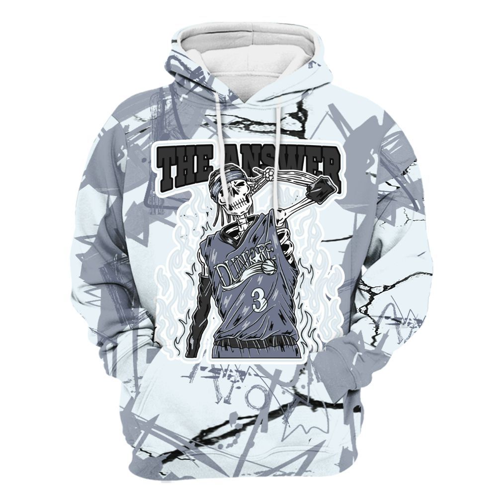 Hoodie To Match Air Foamposite Jin Kazama - Allen Answer Skeleton Messyz All Over Print