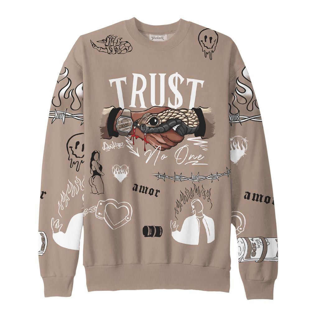 Sweatshirt To Match, OG Latte 1s Sweatshirt, Snake Trust No One Sweatshirt Outfit 903 NCT