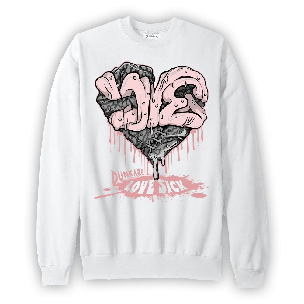 Sweatshirt To match Sweatshirt Love Sick, Red Stardust 3s Sweatshirt To Match Sneaker 2404 PAT