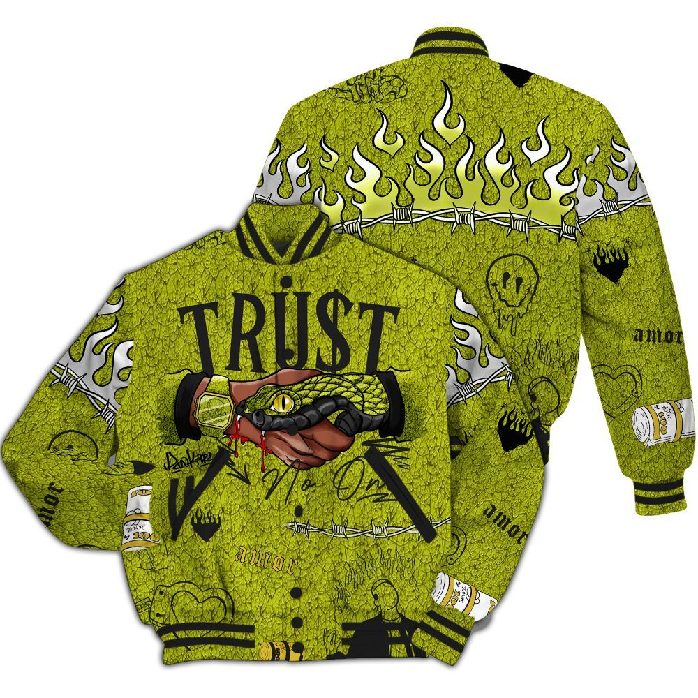 Varsity Jacket To Match Dunk Low QS Halloween Skull - Trust No One Streetwear All Over Print