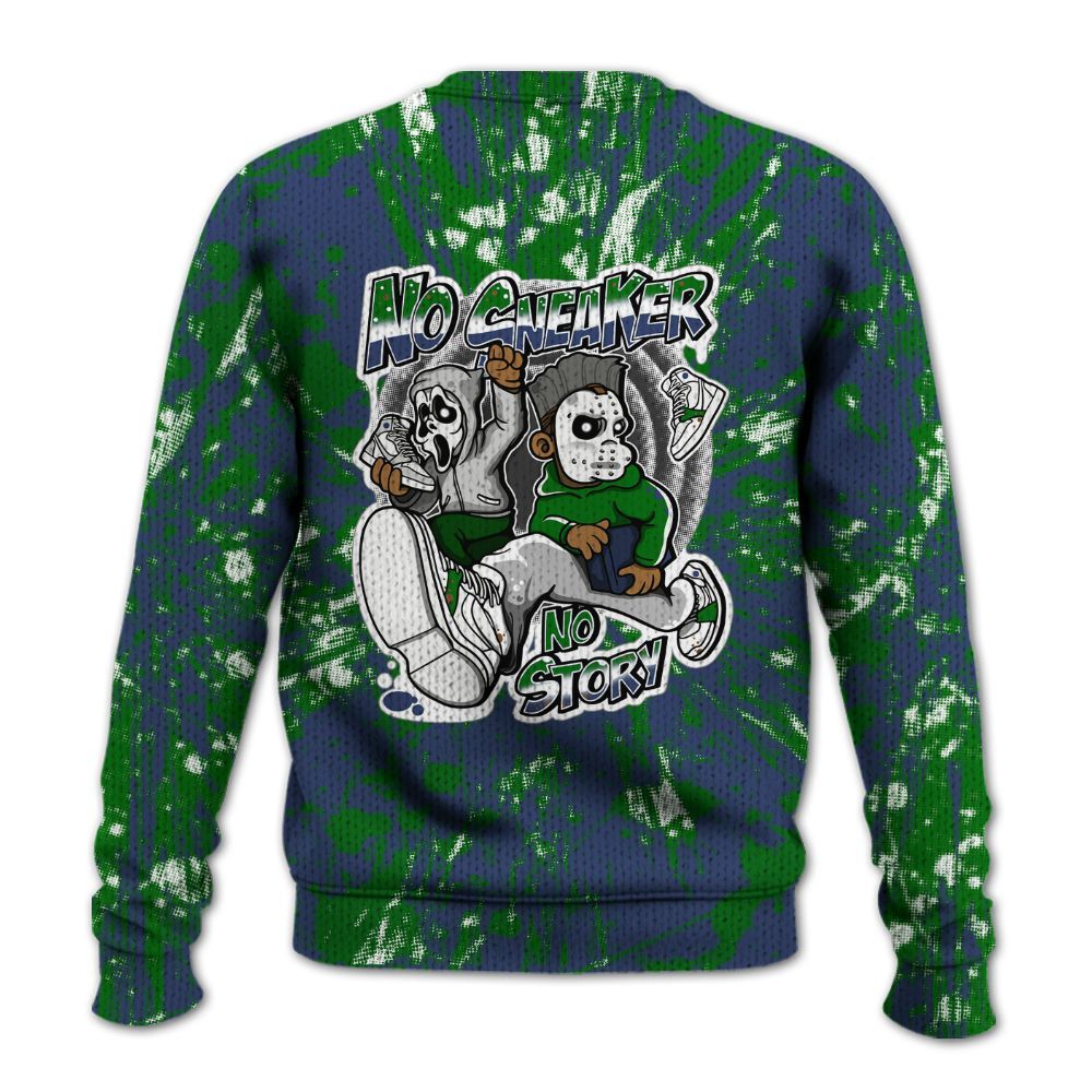 Knitted Sweater To Match Midnight Navy 13s - Sneakers Make Story Graphic Luxury