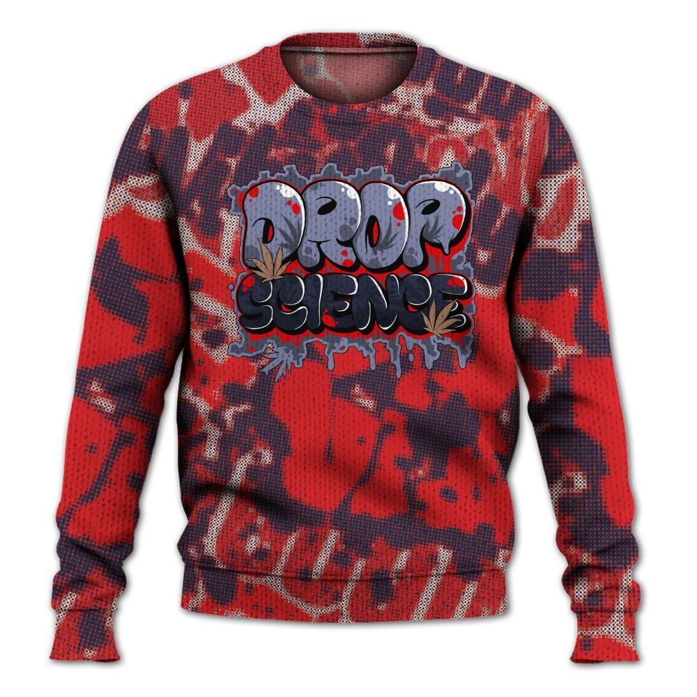 Knitted Sweater To Match Low OG Howard Bison 1s - Drop Science Street