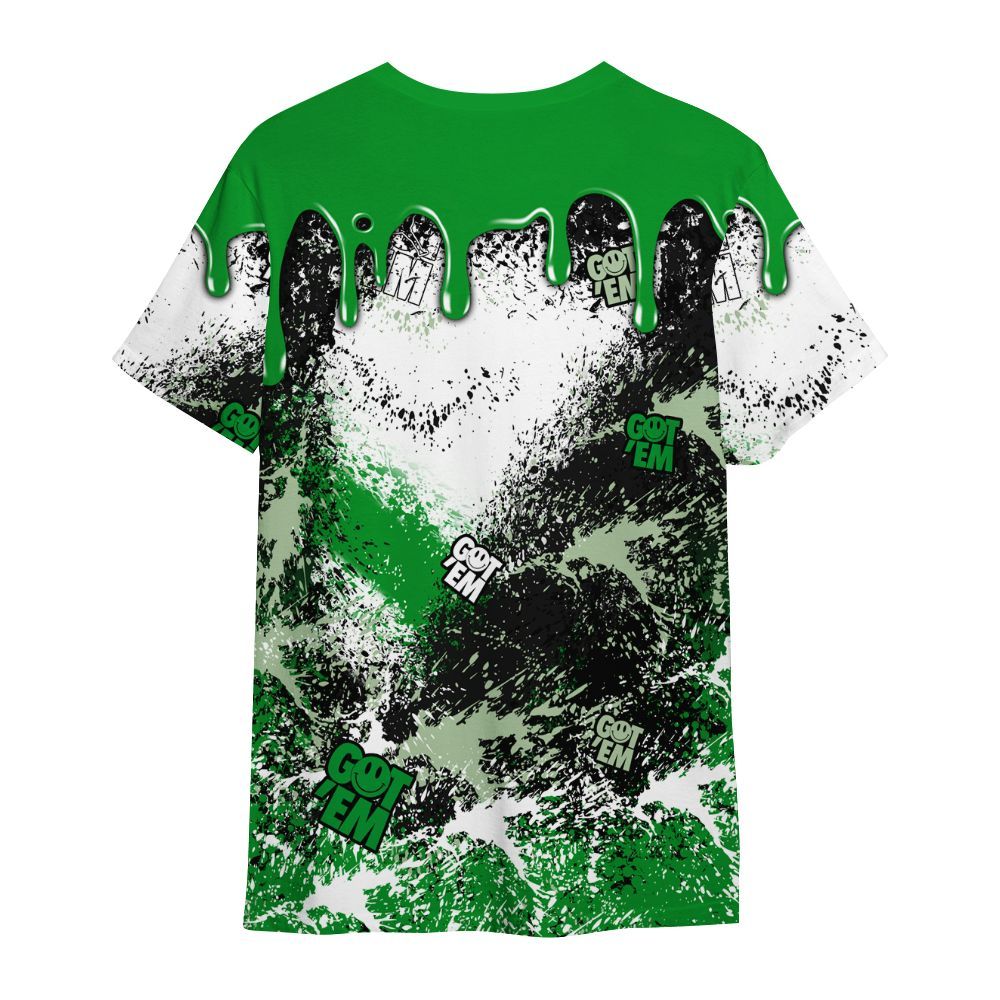 Shirt To Match Green Spark CJ1 T-Rex - Dripping 23 Drip All Over Print