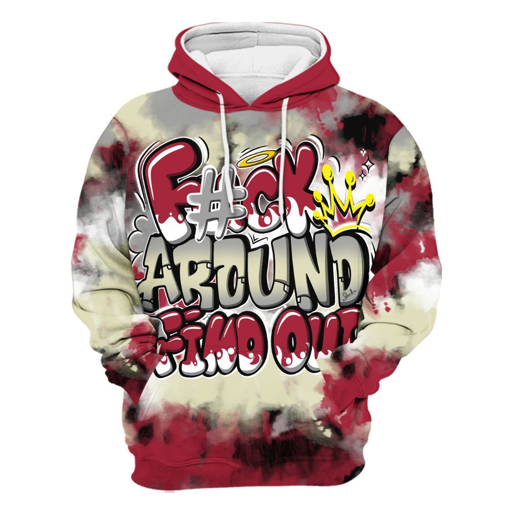 Hoodie To Match High OG Chicago Shadow 1s - FK Around Find Out All Over Print