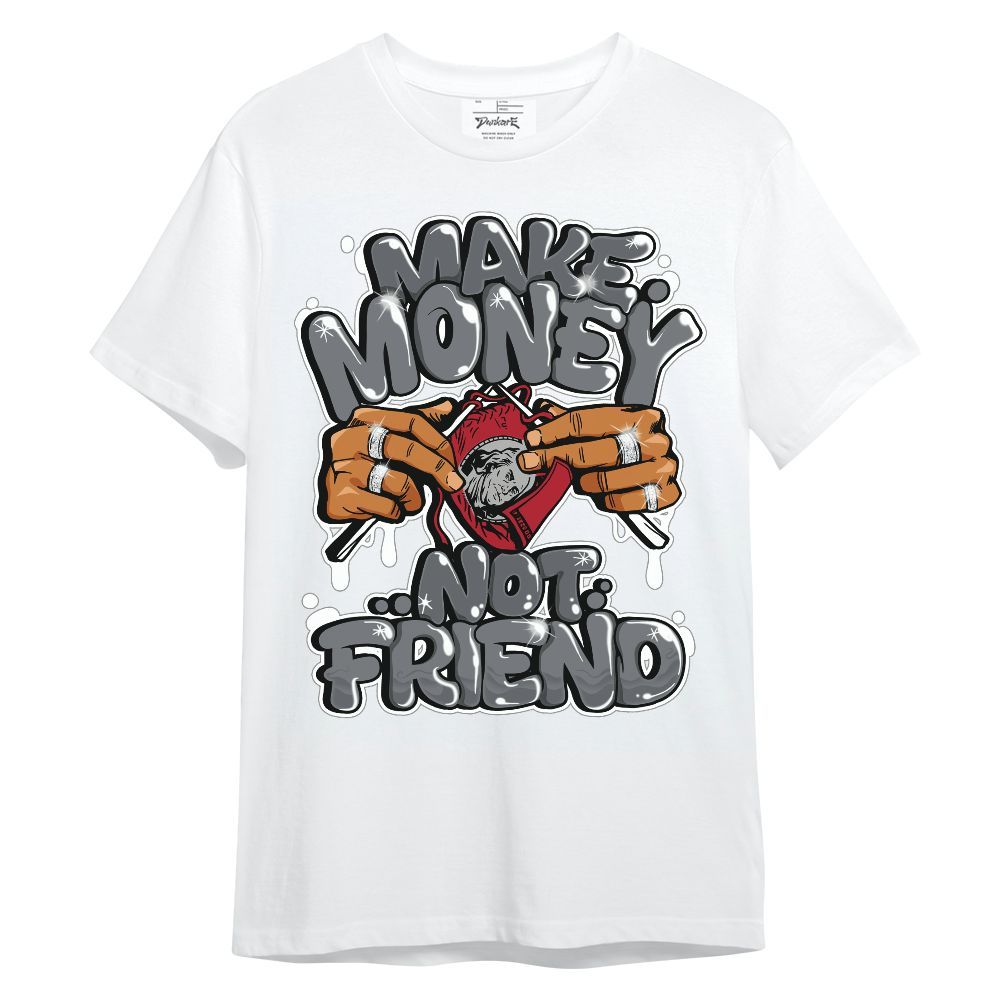 Shirt To Match Retro Fire Red 9s - Make Money Not Friend Graphic Unisex Shirt