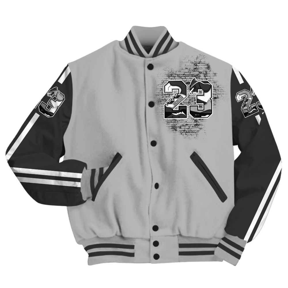 Varsity Jacket To Match NOCTA Black 2s - Custom Name Number 23 5s All Over Print