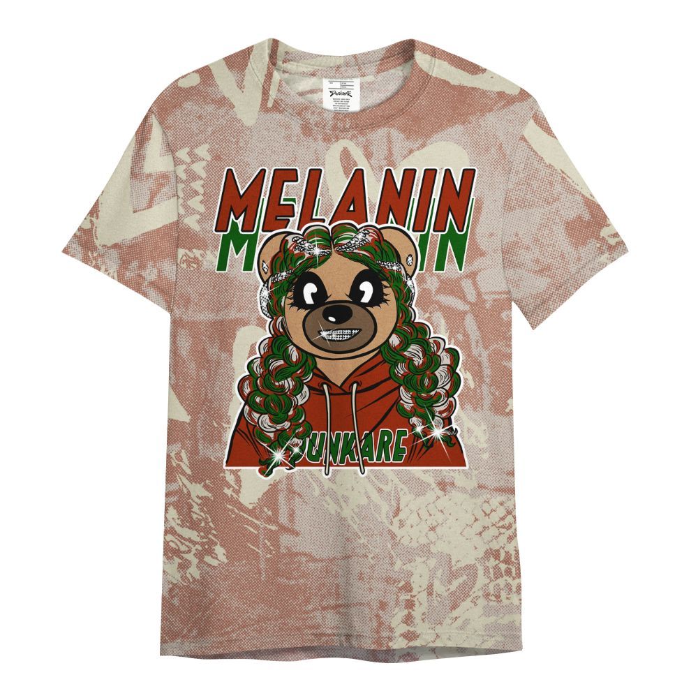 Shirt To Match El Grito 5s - Pigments Bear Heart Grunge All Over Print