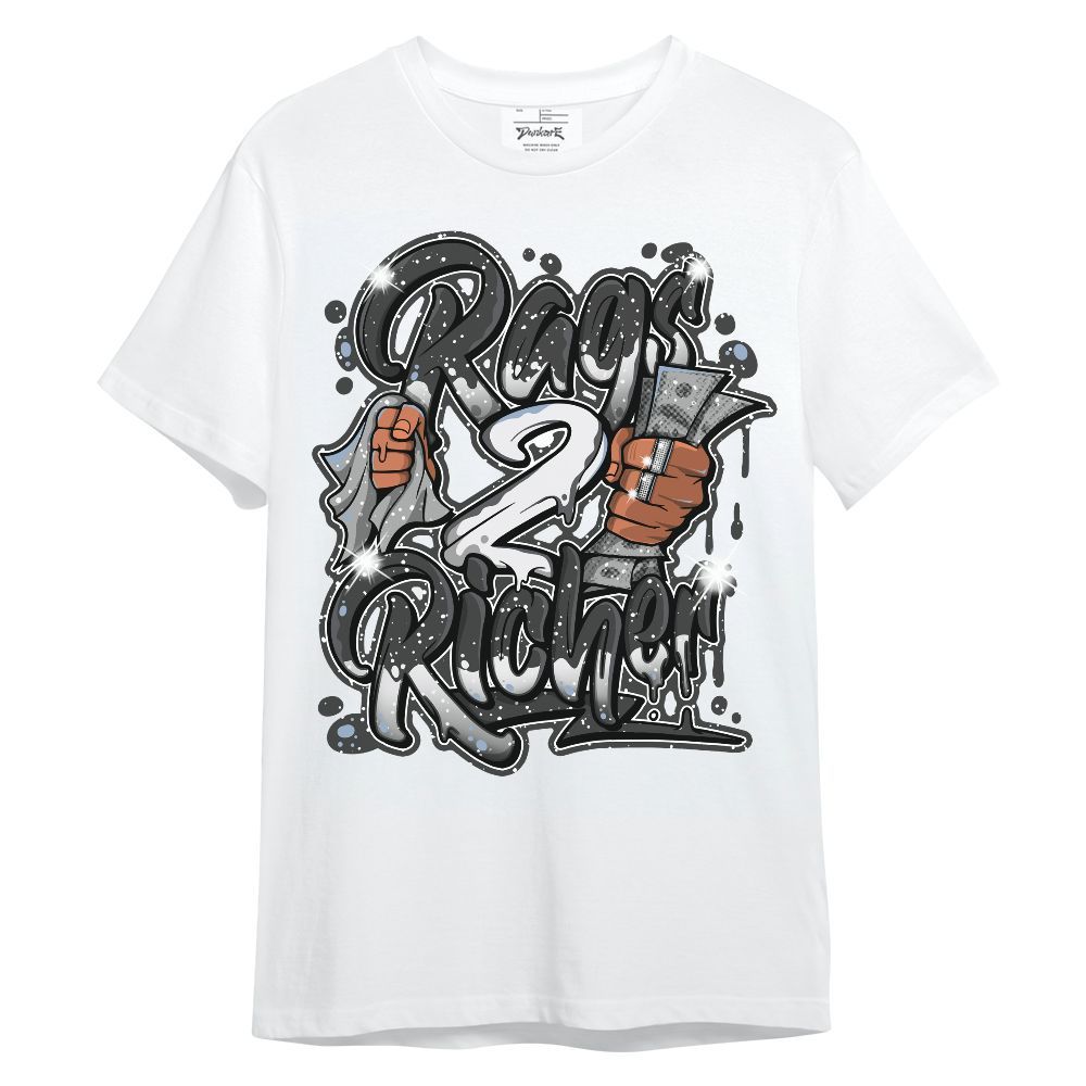 Shirt To Match Reverse Black White 6s - Rag 2 Rich Graphic Unisex Shirt