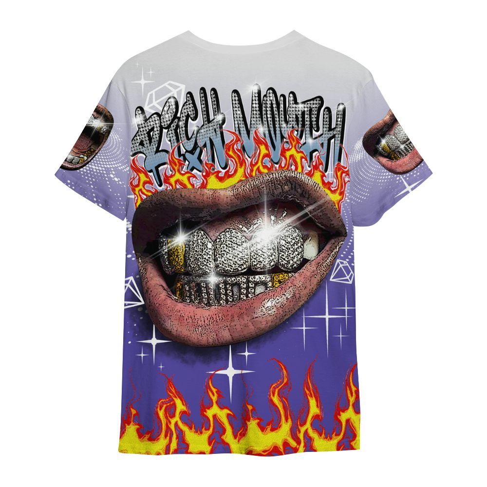 Shirt To Match Retro Concord 5s - Rich Mouth Fire Rap Retro 90s All Over Print
