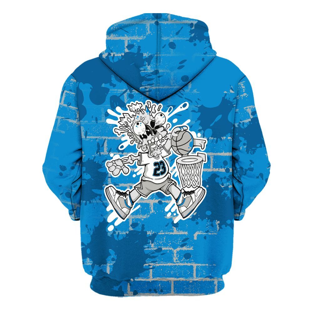 Hoodie To Match Military Blue 4s - 85's Dunks Graphic Halloween All Over Print