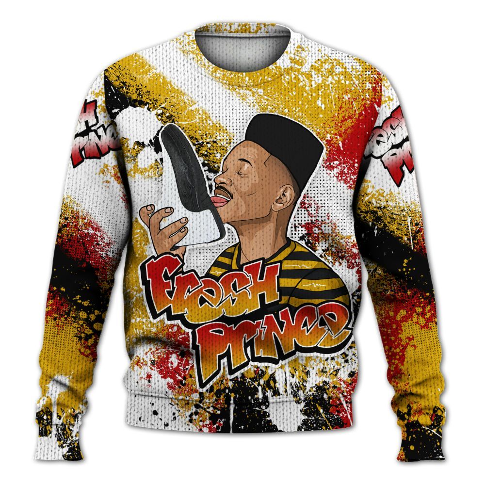 Sweater To Match White Taxi 12s - Fresh Sneaker Lick Graphic