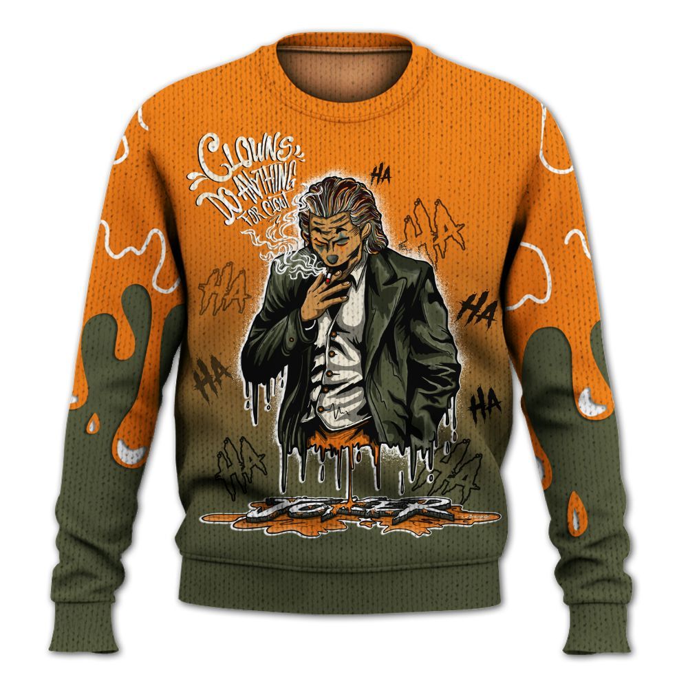 Sweater To Match Retro Undefeated 4s - Clowns Do Anything Haha Graphic