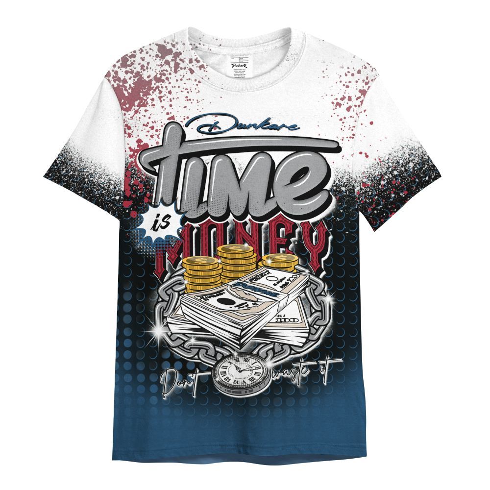 Shirt To Match Rare Air 3s - Halftone Time Is Money All Over Print
