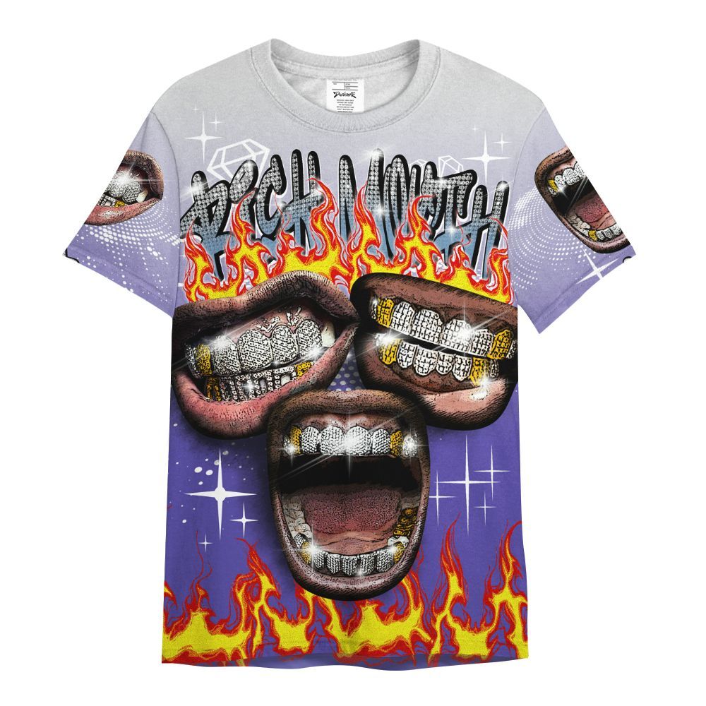 Shirt To Match Retro Concord 5s - Rich Mouth Fire Rap Retro 90s All Over Print