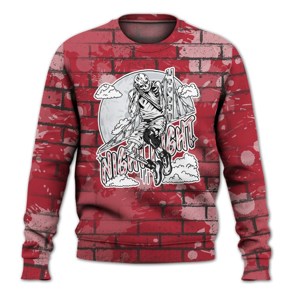 Sweatshirt To Match Black Toe 14s - Seeya Skeleton Brick All Over Print
