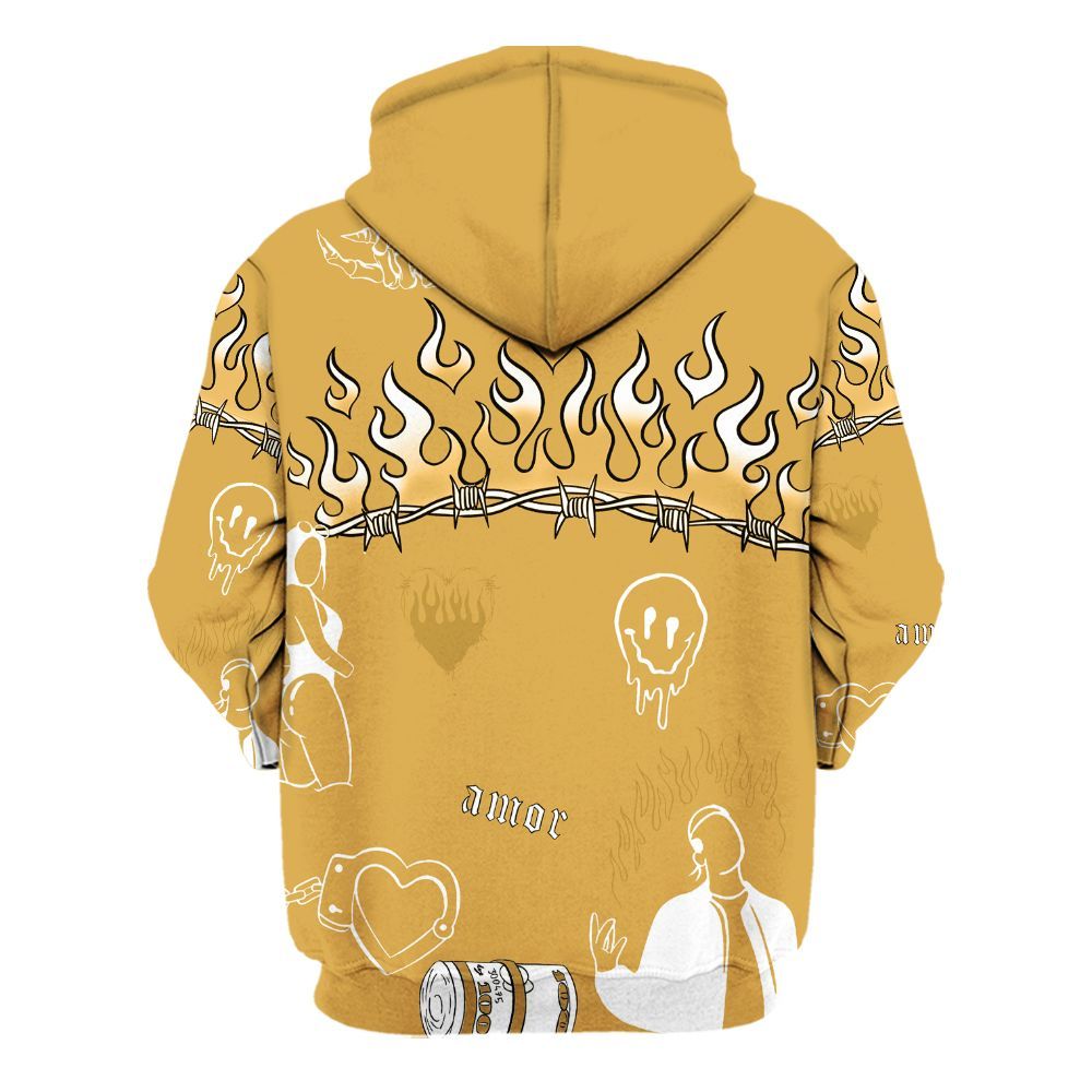 Hoodie To Match Low OG Rookie Of The Year 1s - Snake Trust No One All Over Print