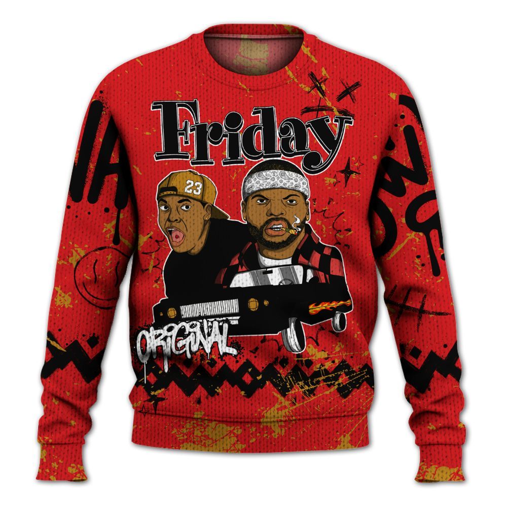 Knitted Sweater To Match Scoot Zeros Retro Portland - Friday Sneaker Crayon