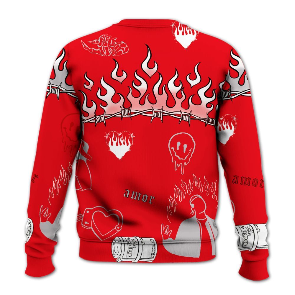 Sweatshirt To Match Air Max 1 Low Poly - Snake Trust No One All Over Print