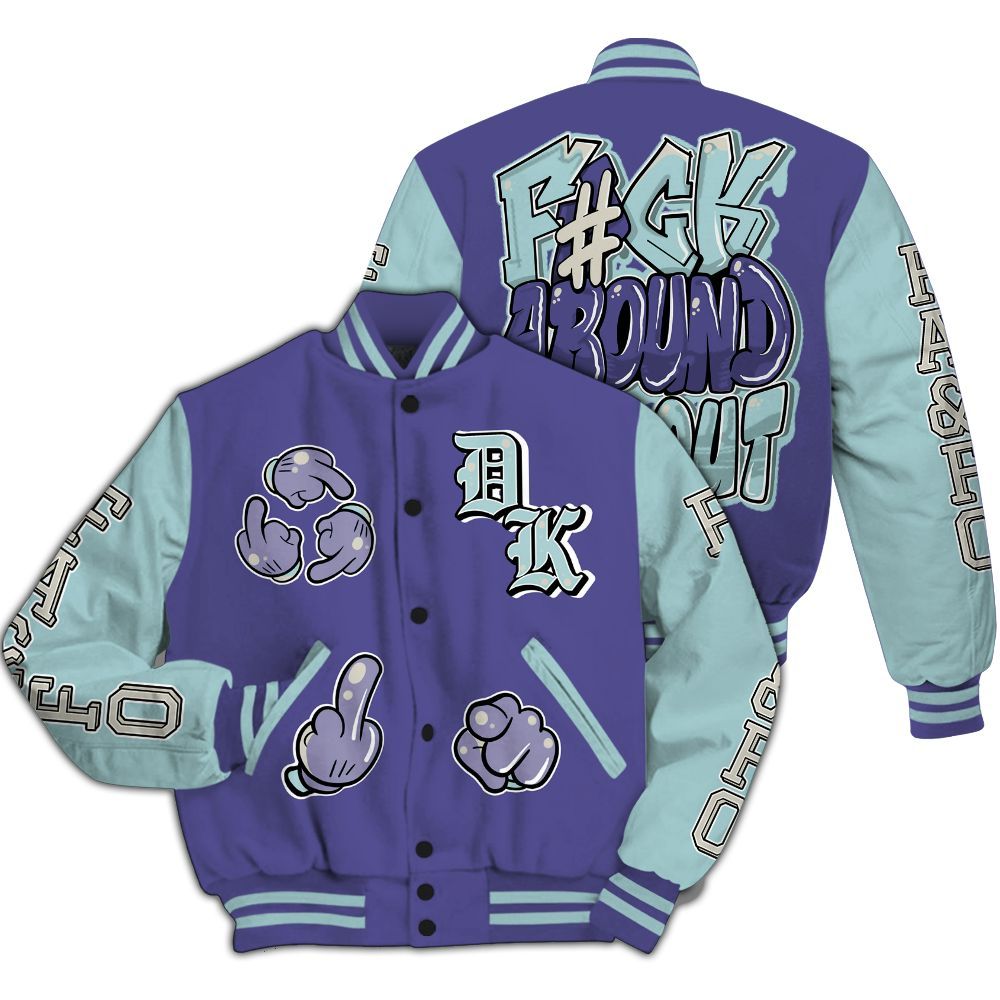 Varsity Jacket To Match Air Ship PE Hornets - F Around Find Out Graphic All Over Print