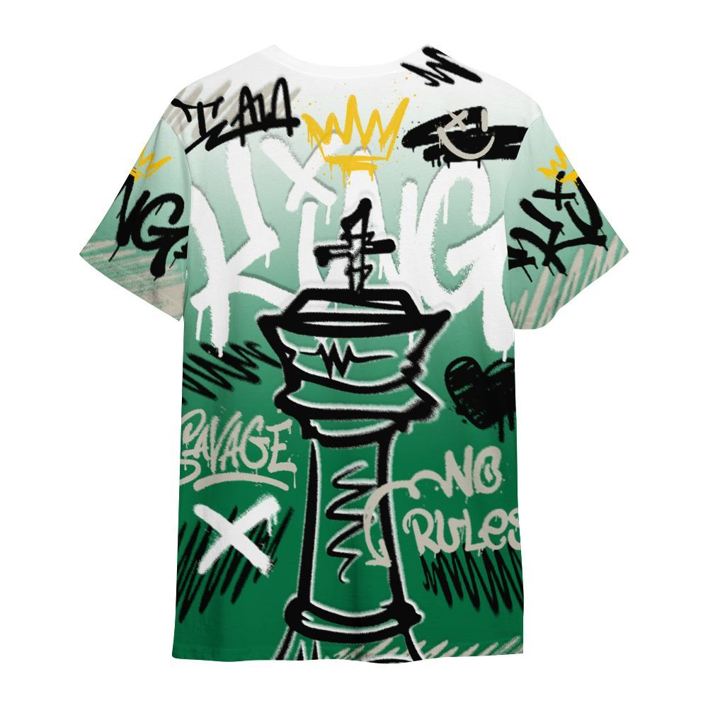 Shirt To Match Lucky Green 2s - Street King Chess Streetwear All Over Print