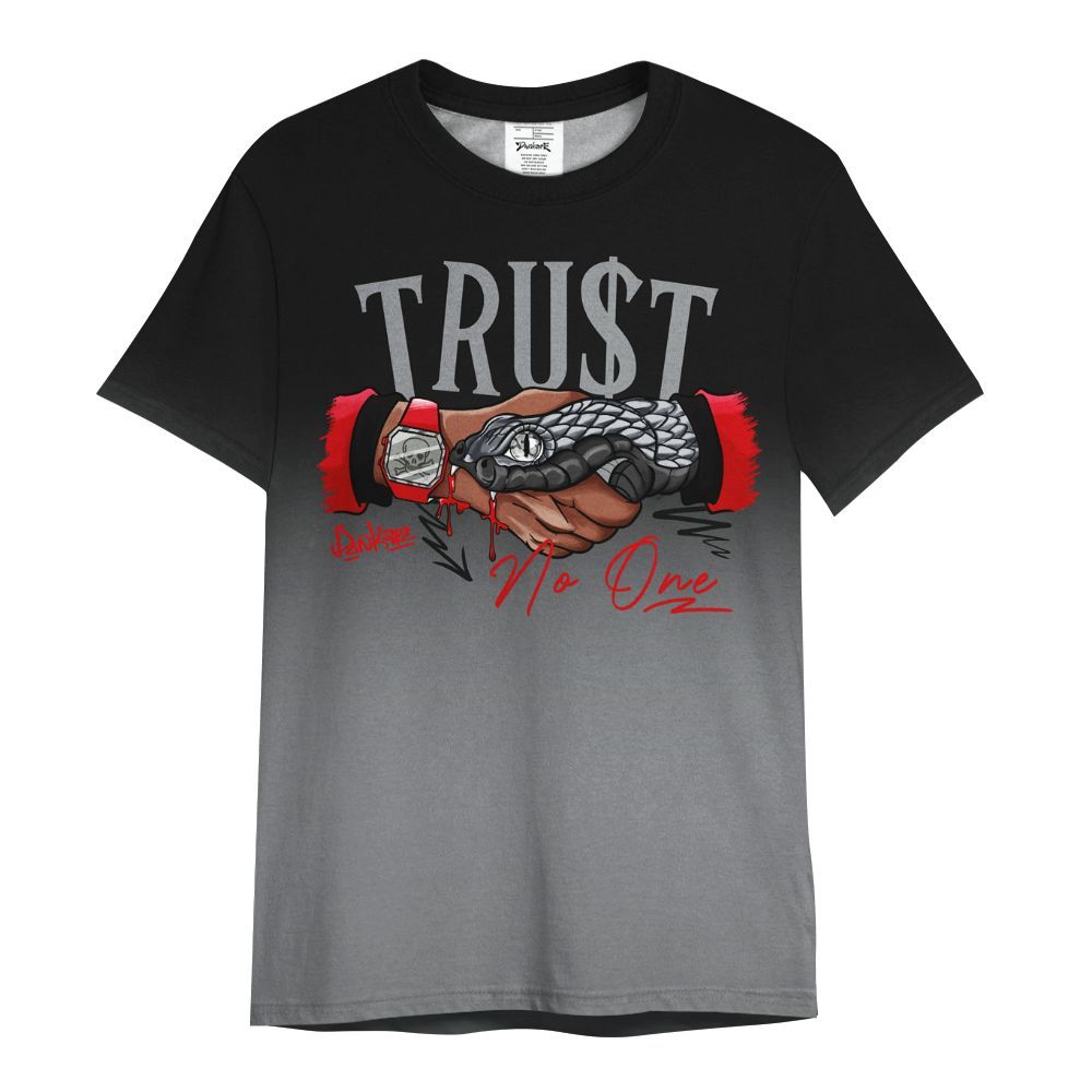 Shirt To Match Black Cement 3s - Trust No One Drip Graphic All Over Print