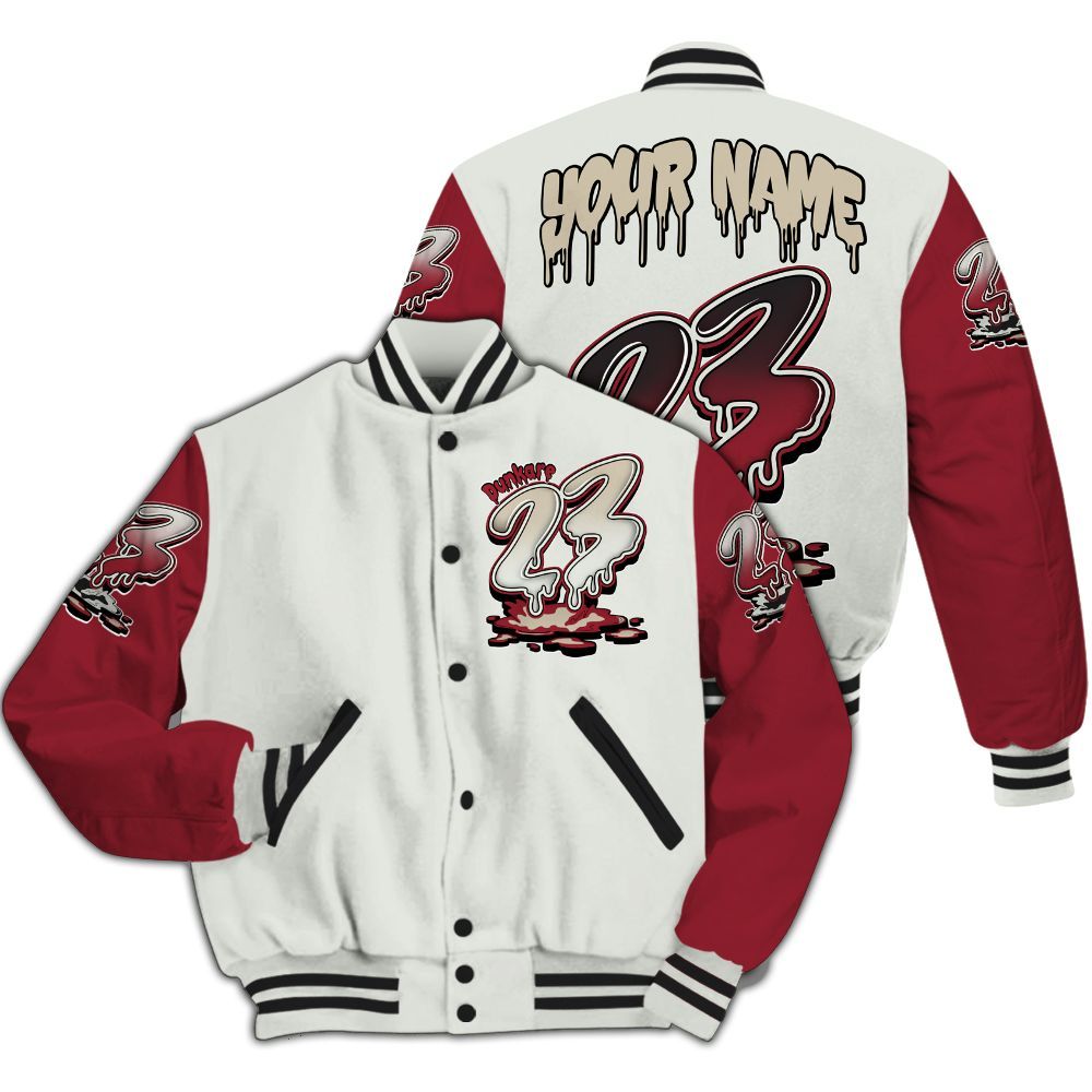 Varsity Jacket To Match Chicago 2025 40s - Custom Name 23 Drip Sludges All Over Print